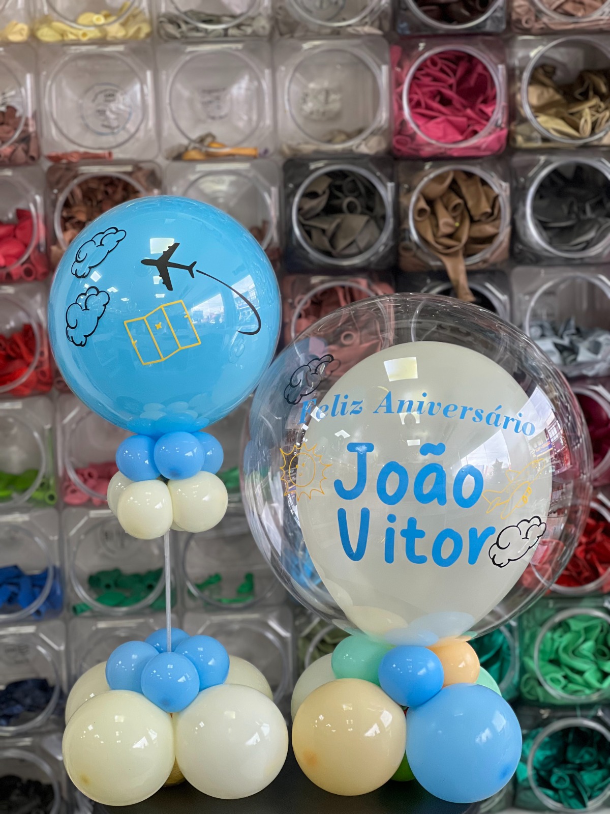 Balão Personalizado João Vitor Avião